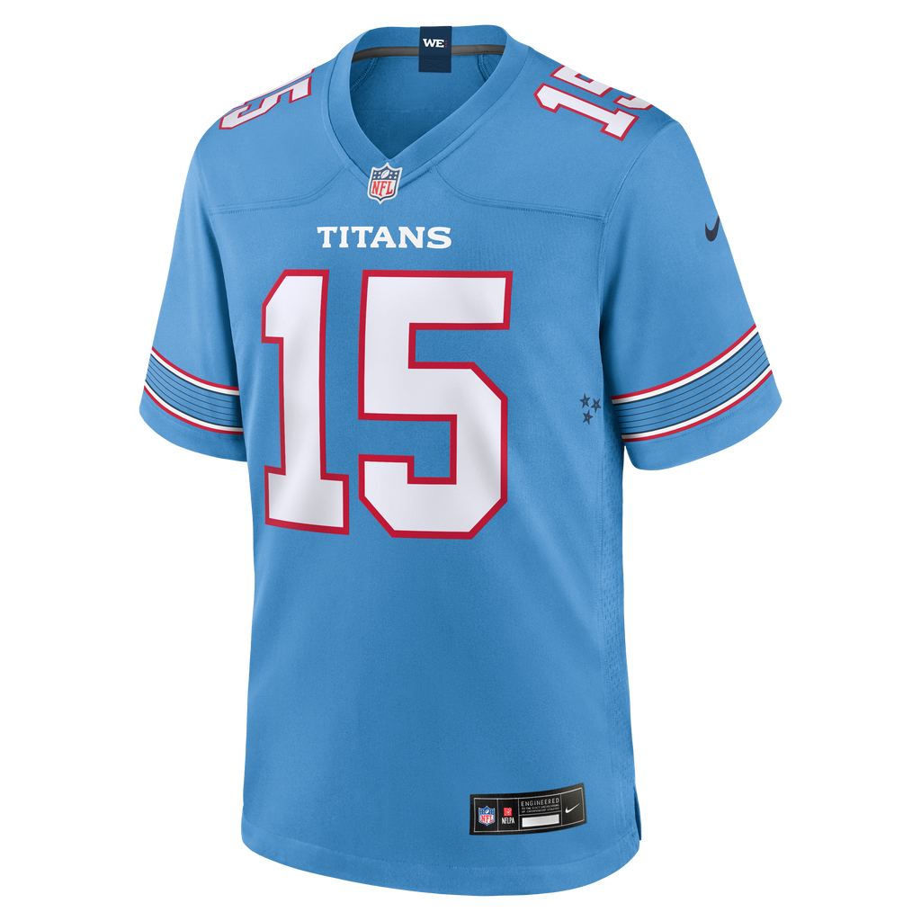 Men's Tennessee Titans Keldric Faulk Nike Light Blue 2026 Nfl Draft First Round Pick No31 Game Jersey