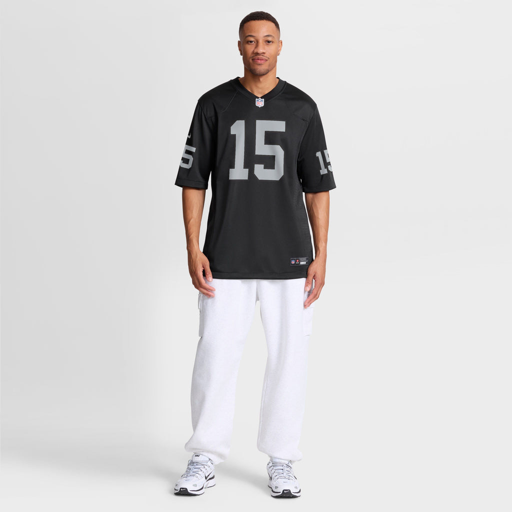 Men's Las Vegas Raiders Fernando Mendoza Nike Black 2026 Nfl Draft First Round Pick No 1 Team Game Jersey