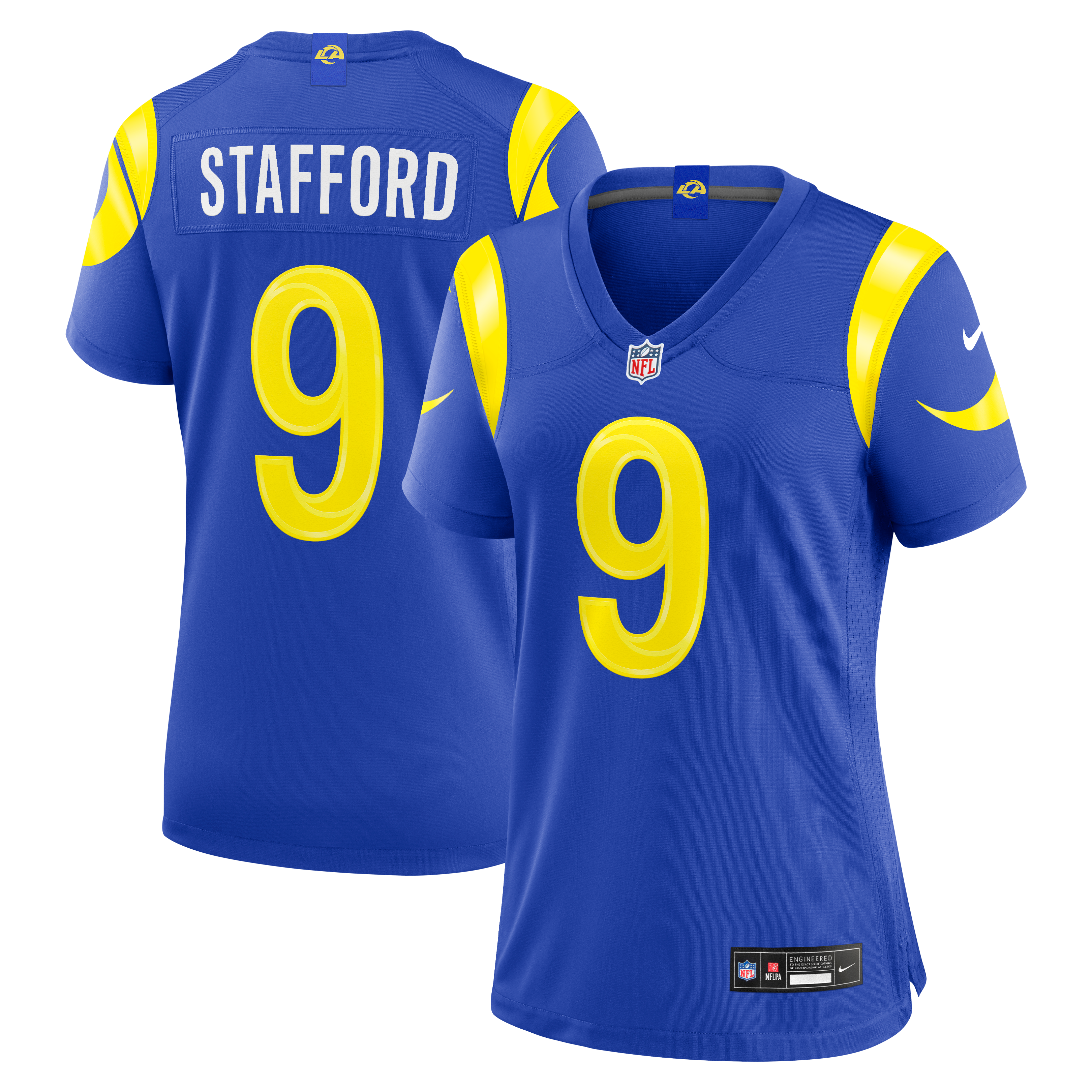 Women's Los Angeles Rams Matthew Stafford Nike Royal Game Jersey
