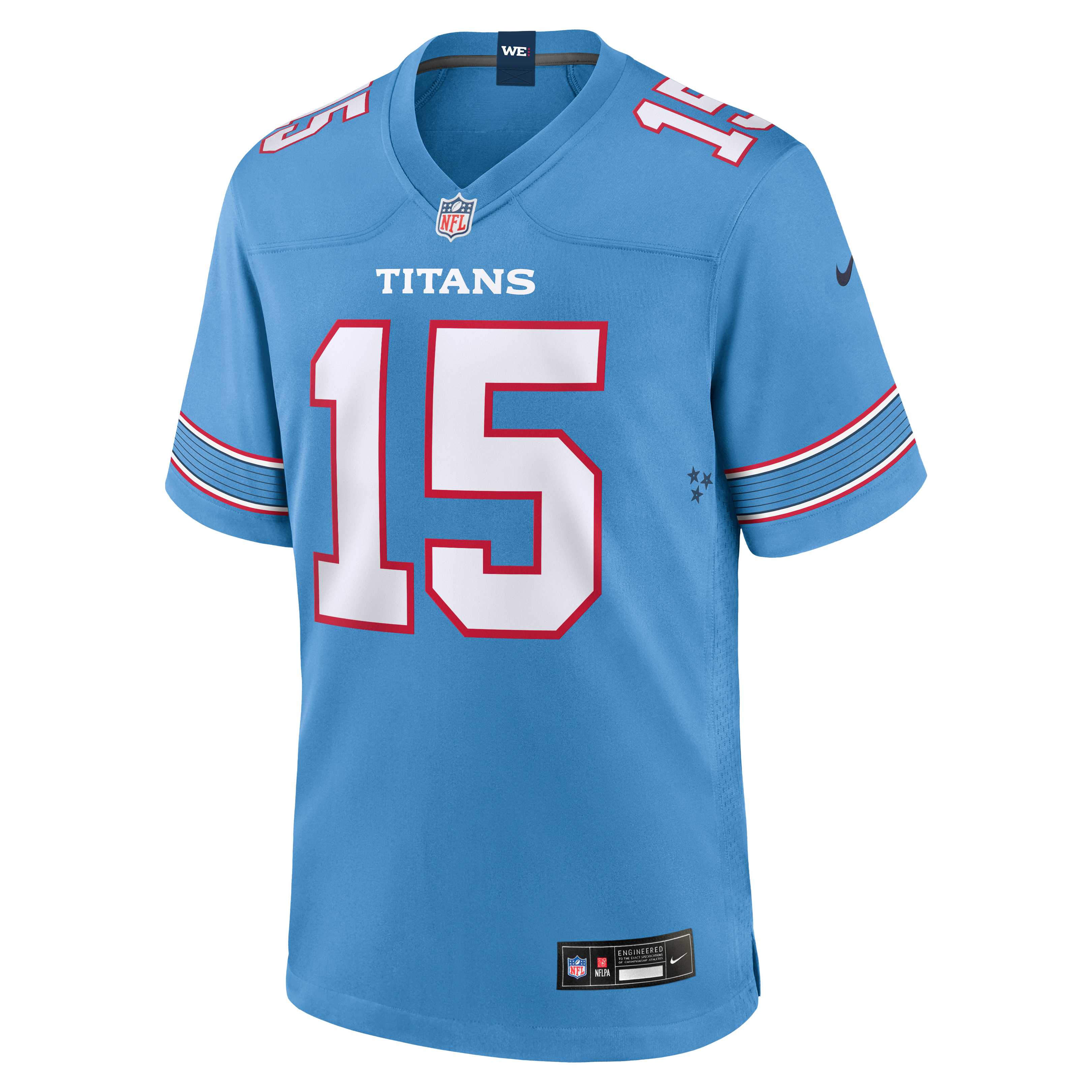 Men's Tennessee Titans Keldric Faulk Nike Light Blue Team Game Jersey