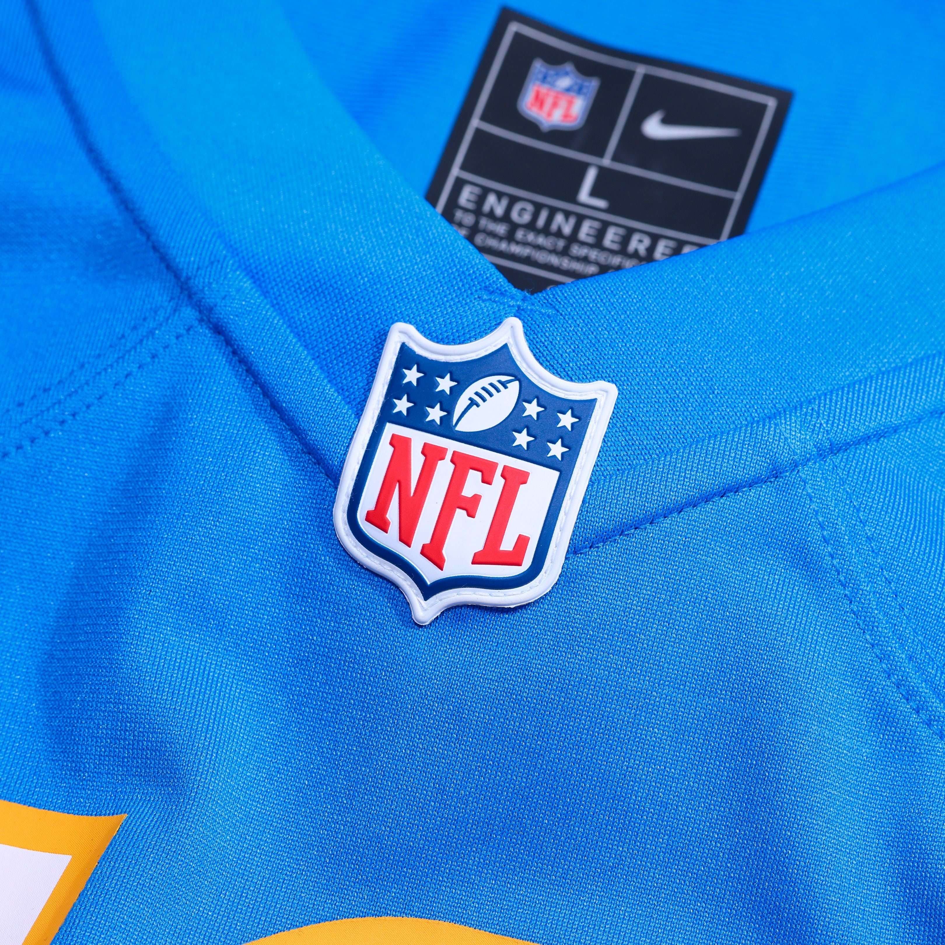 Men's Los Angeles Chargers Travis Burke Nike Powder Blue Team Game Jersey