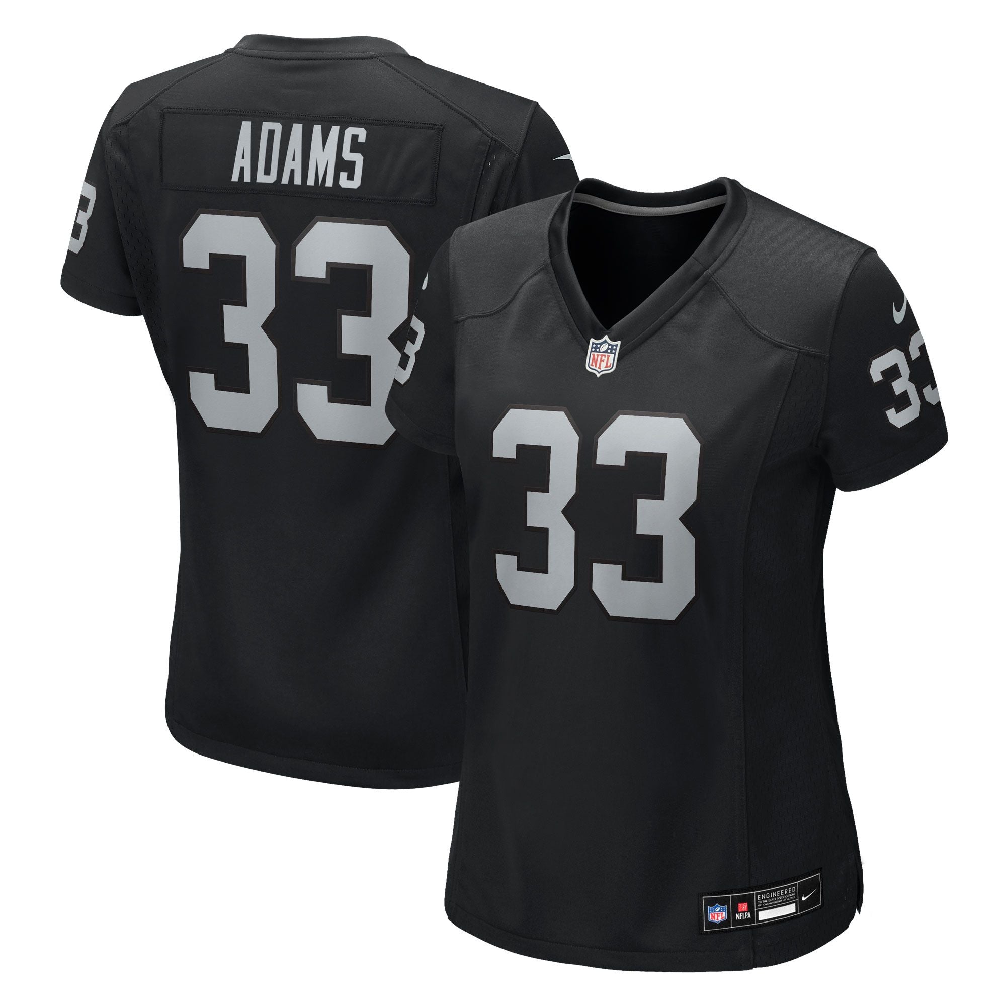 Women's Las Vegas Raiders Jamal Adams Nike Black Team Game Jersey