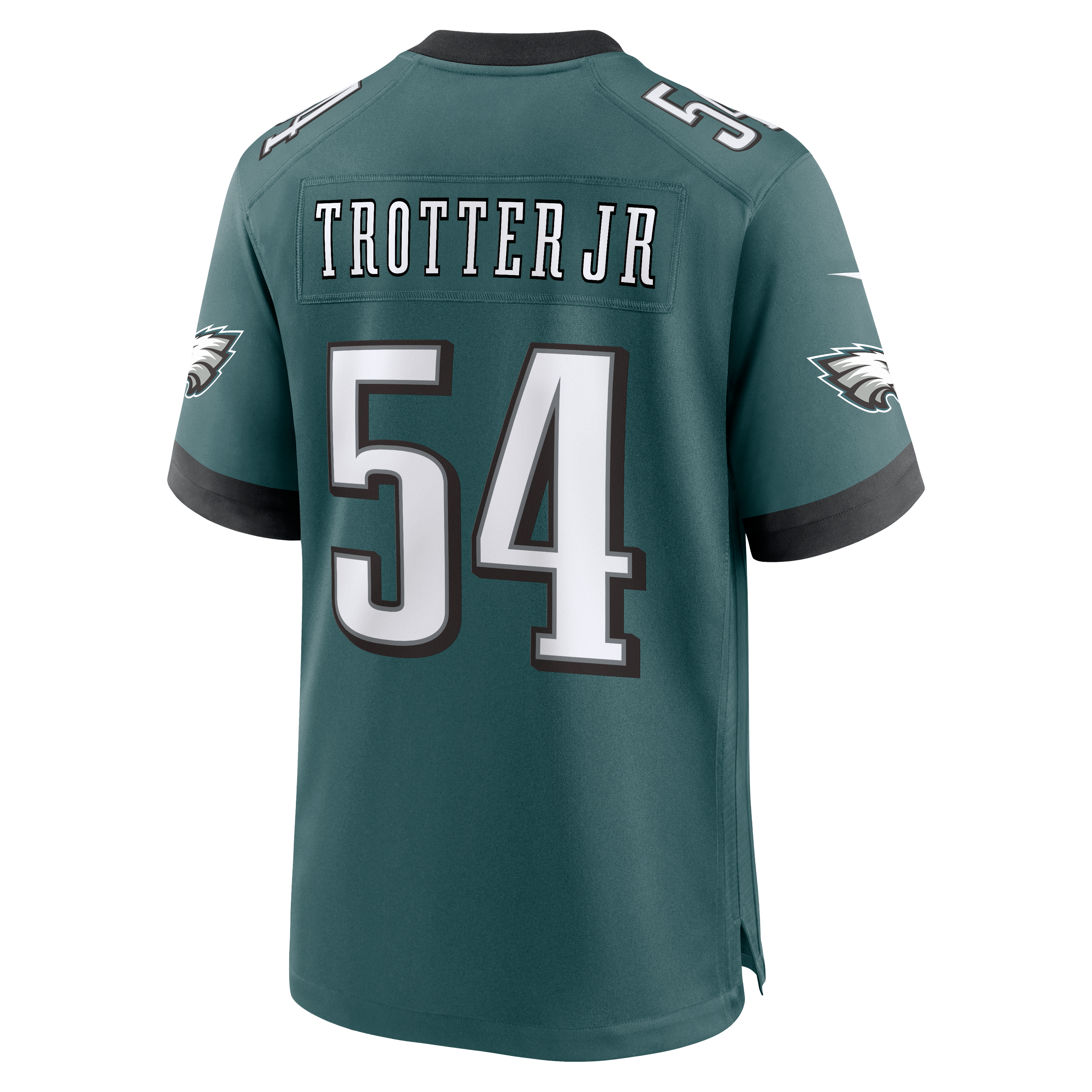 Men's Philadelphia Eagles Jeremiah Trotter Jr Nike Midnight Green Team Game Jersey