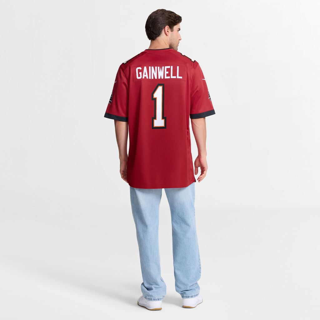 Men's Tampa Bay Buccaneers Kenneth Gainwell Nike Red Team Game Jersey