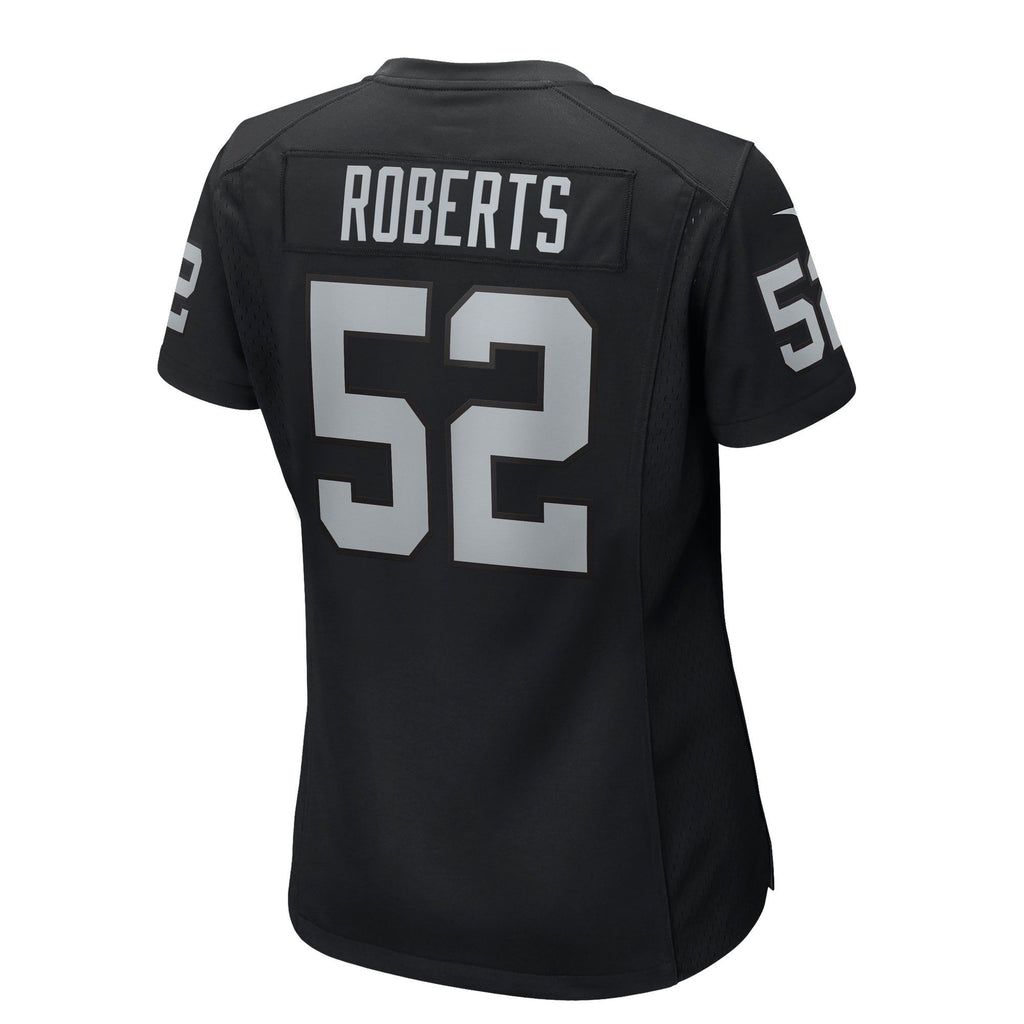 Women's Las Vegas Raiders Elandon Roberts Nike Black Team Game Jersey