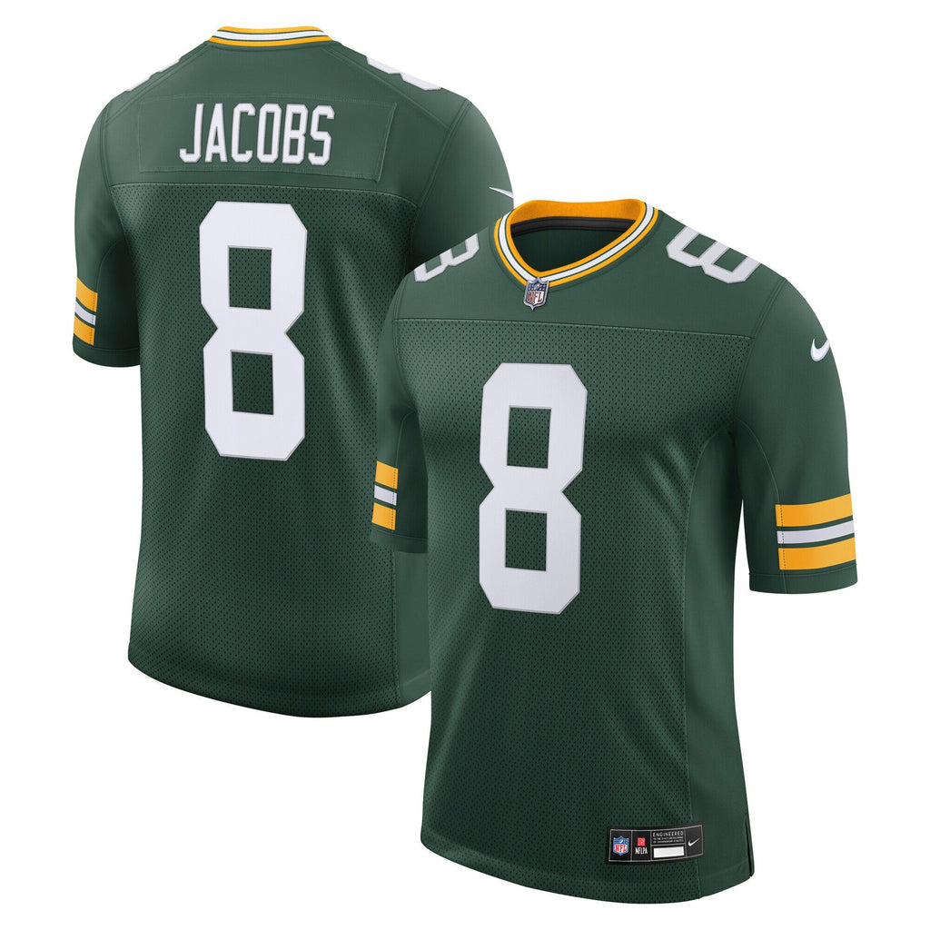 Men's Green Bay Packers Josh Jacobs Nike Green Vapor Untouchable Stitched Limited Jersey