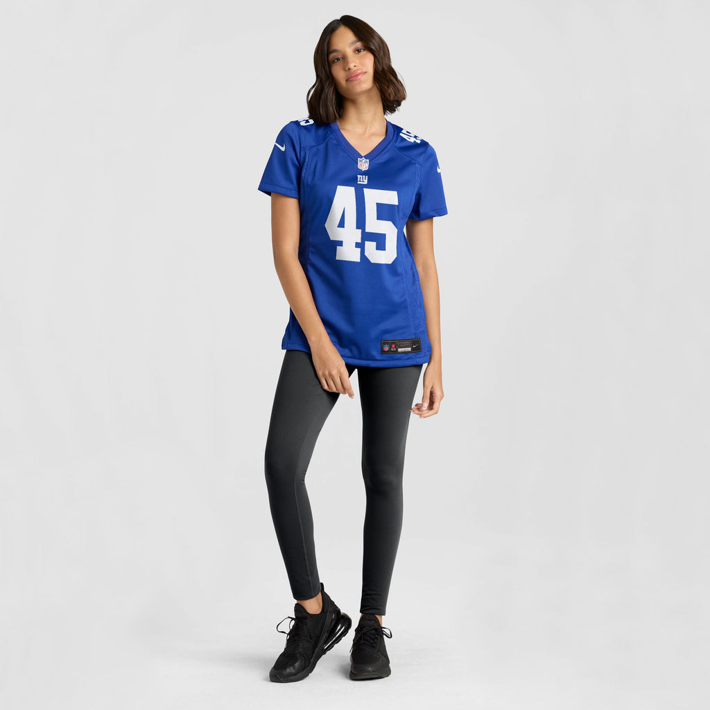 Women's New York Giants Patrick Ricard Nike Royal Team Game Jersey