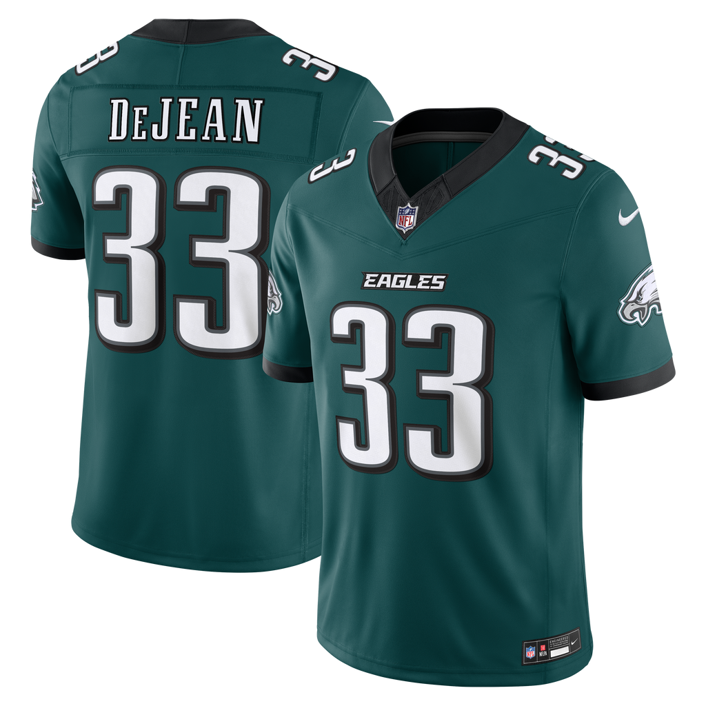 Men's Philadelphia Eagles Cooper Dejean Nike Midnight Green Team Vapor Fuse Stitched Limited Jersey