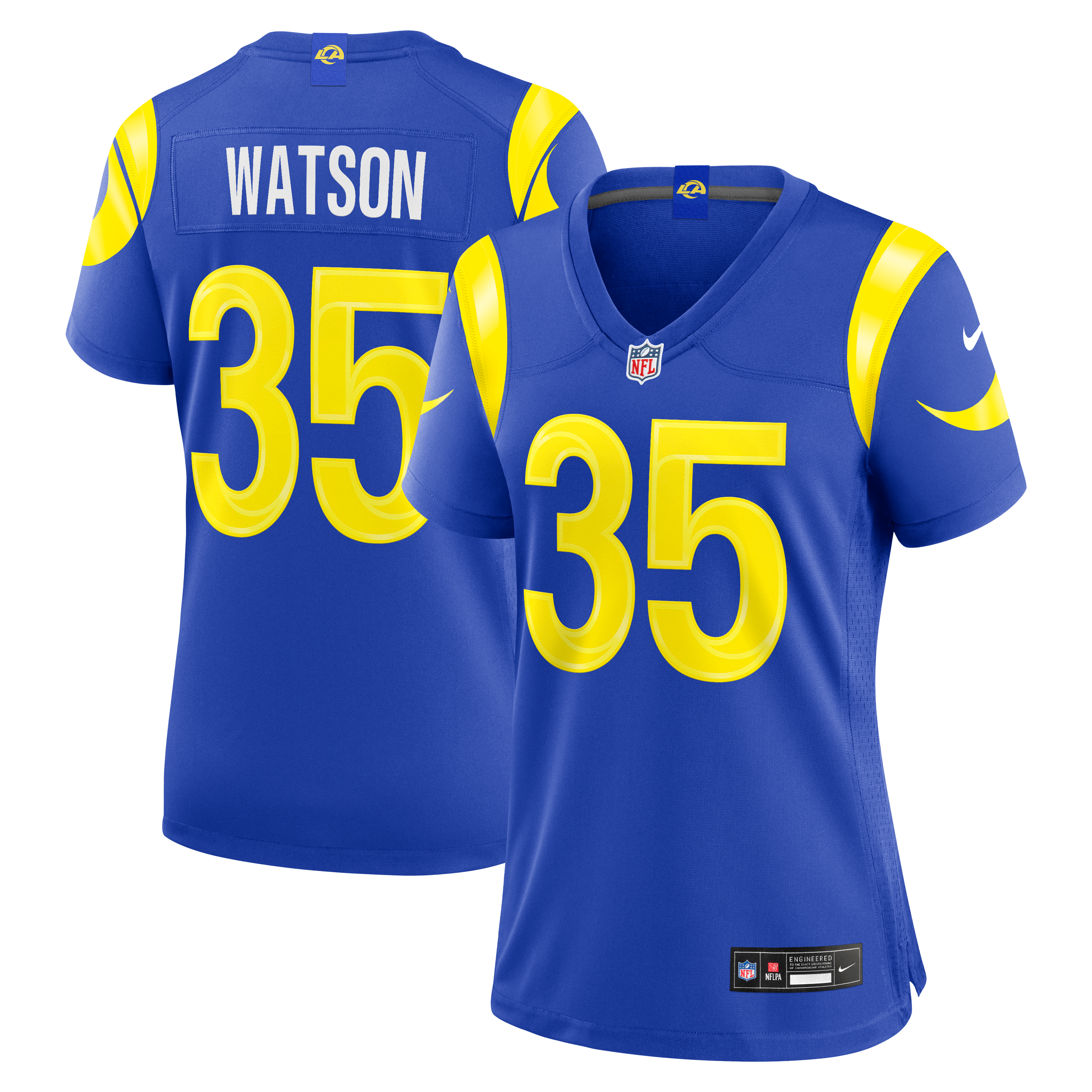 Women's Los Angeles Rams Jaylen Watson Nike Royal Team Game Jersey