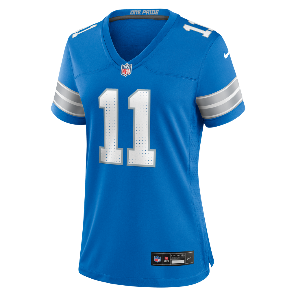 Women's Detroit Lions Damone Clark Nike Blue Team Game Jersey