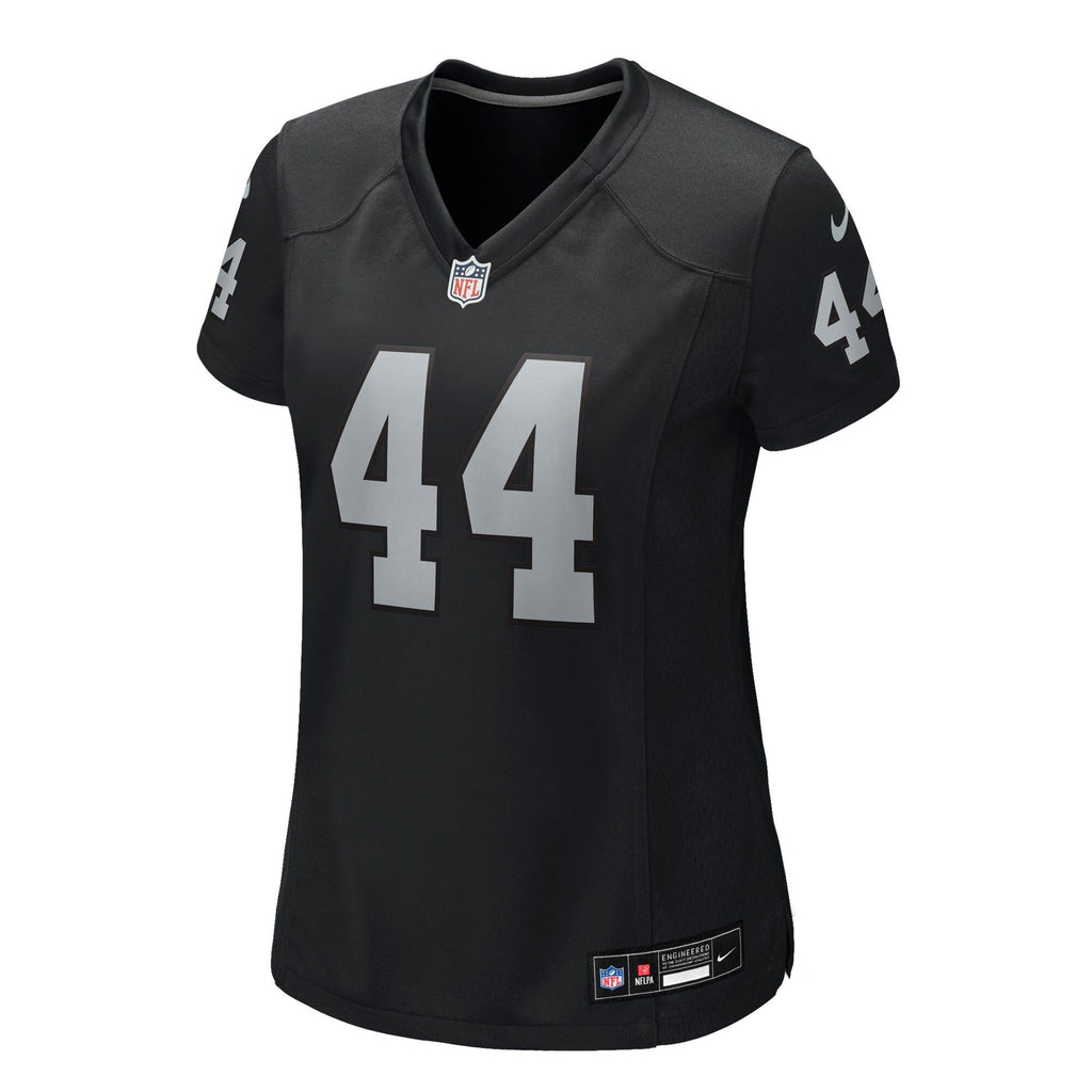 Women's Las Vegas Raiders Tommy Eichenberg Nike Black Team Game Jersey