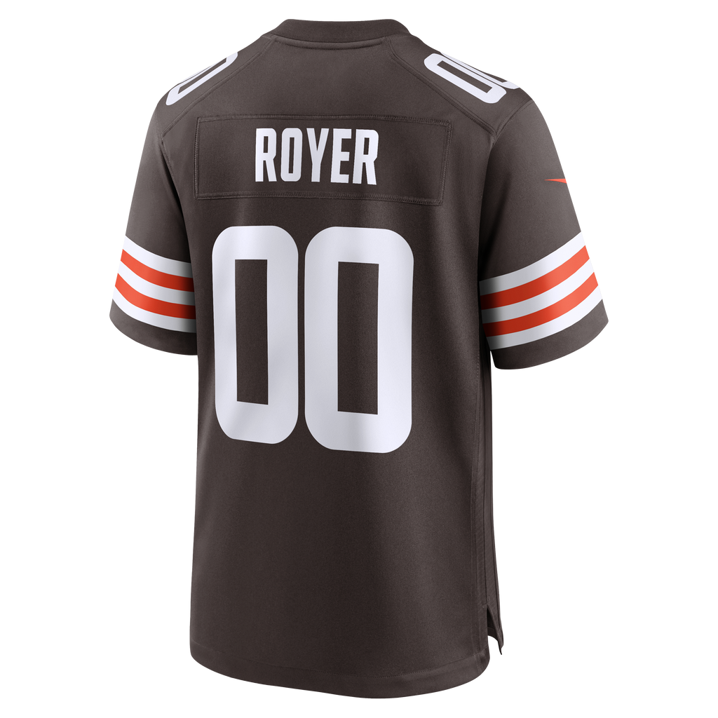 Men's Cleveland Browns Joe Royer Nike Brown Game Jersey