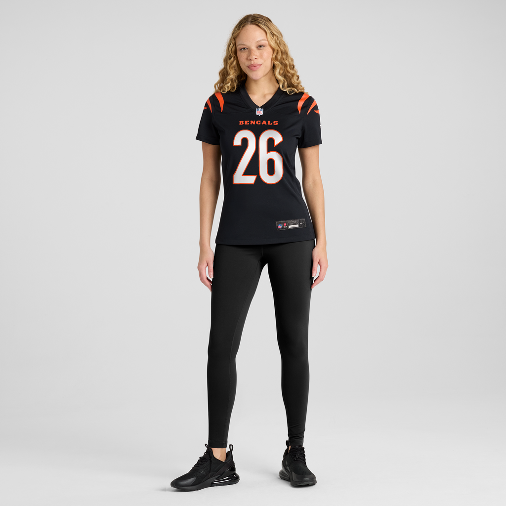 Women's Cincinnati Bengals Jasir Taylor Nike Black Team Game Jersey