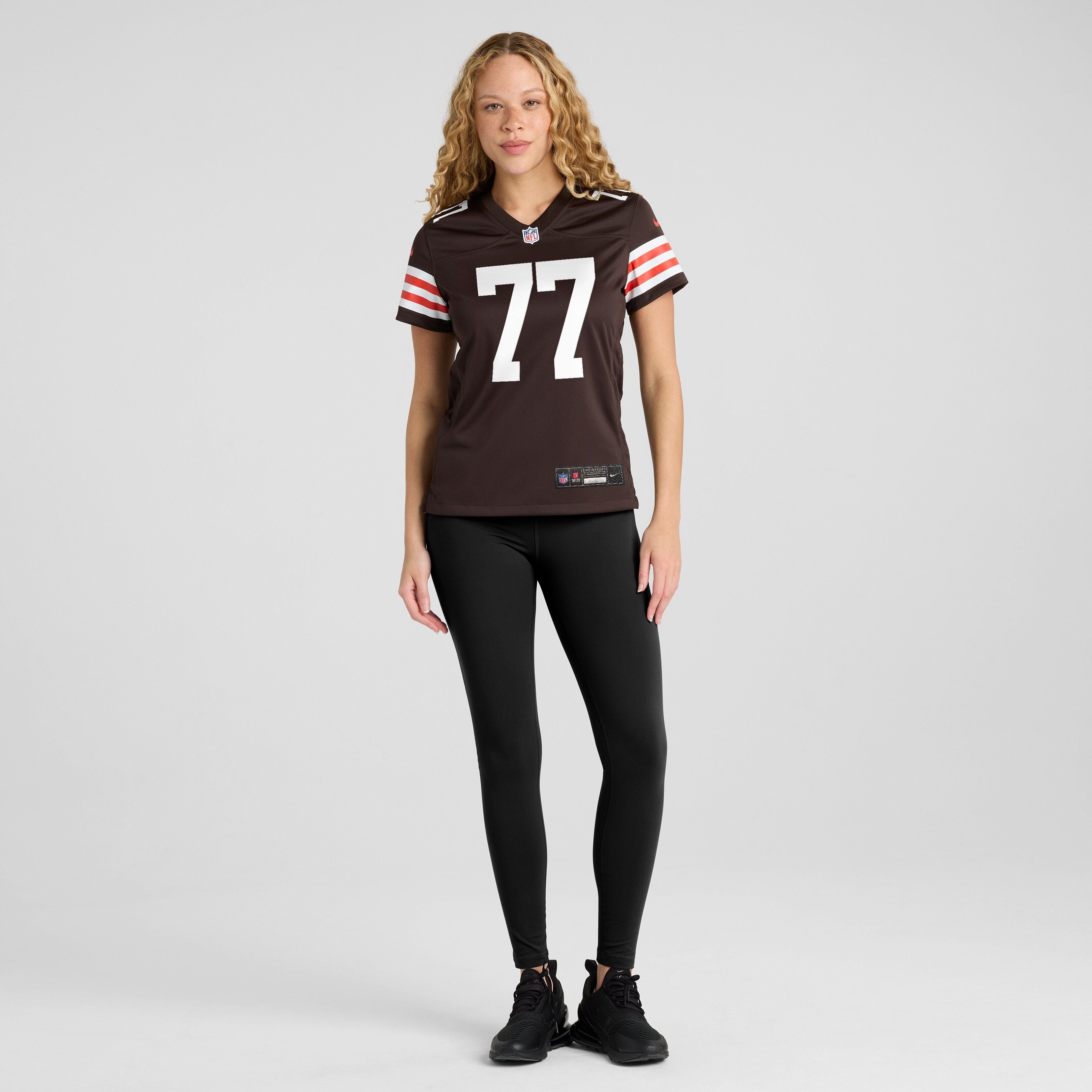 Women's Cleveland Browns Zion Johnson Nike Brown Team Game Jersey