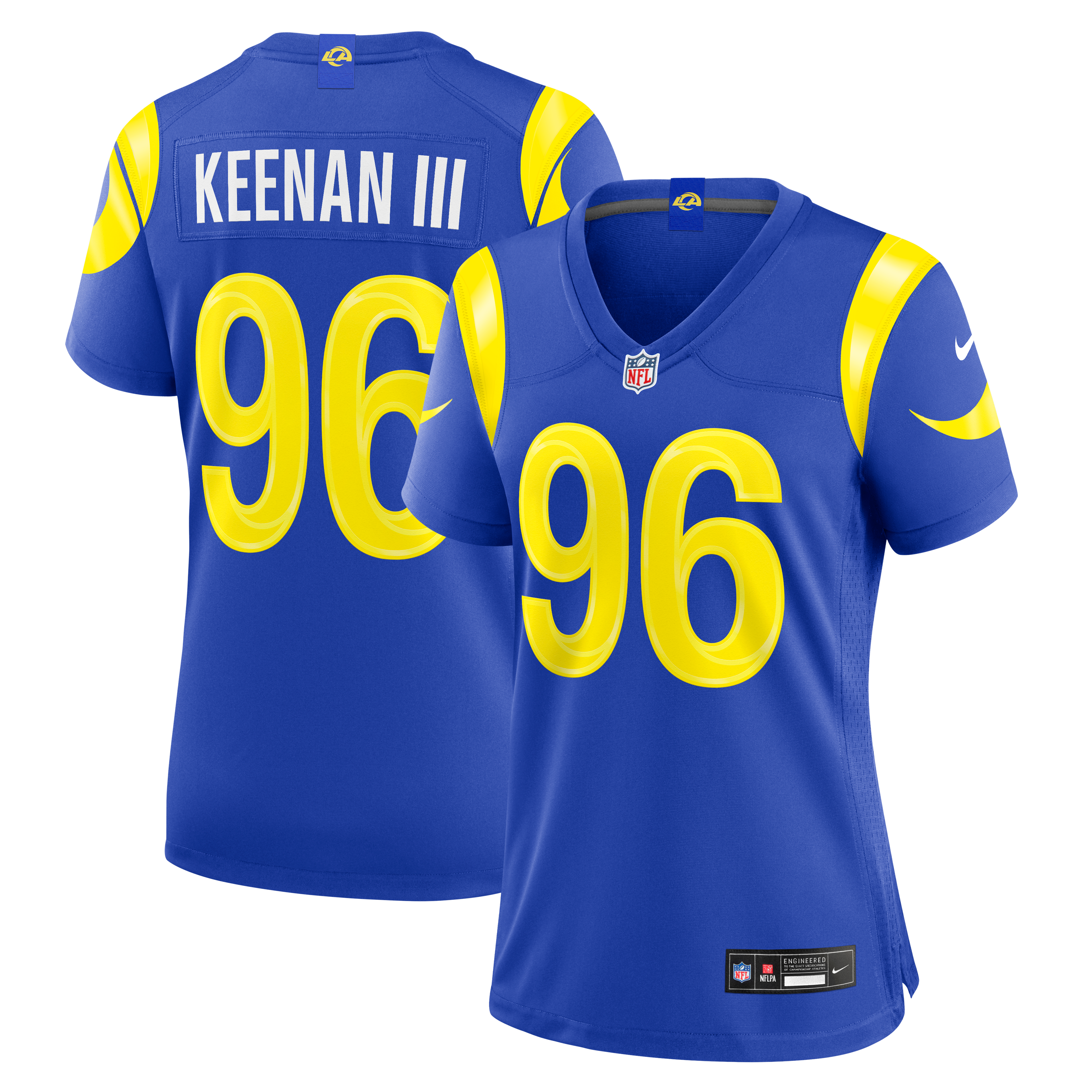 Women's Los Angeles Rams Tim Keenan Iii Nike Royal Team Game Jersey