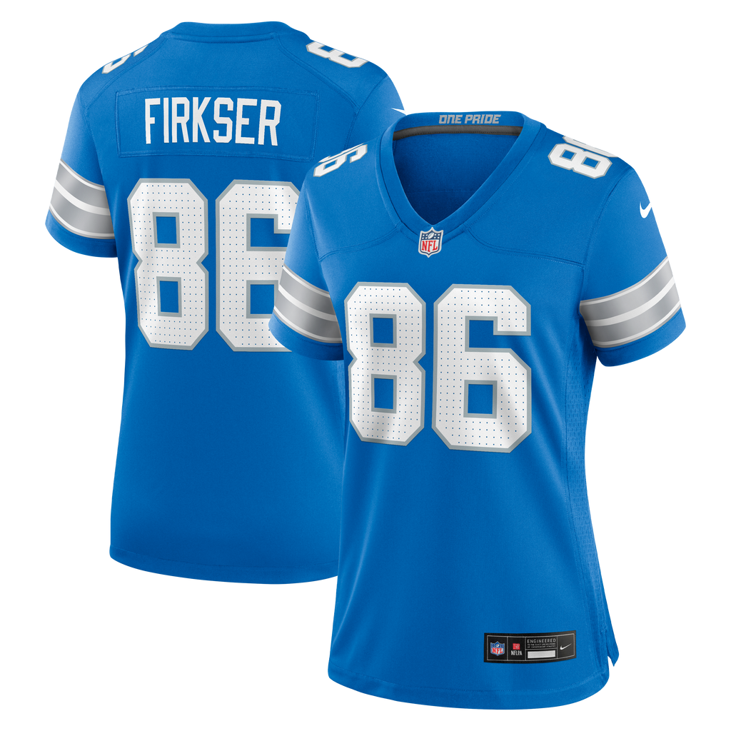 Women's Detroit Lions Anthony Firkser Nike Blue Team Game Jersey