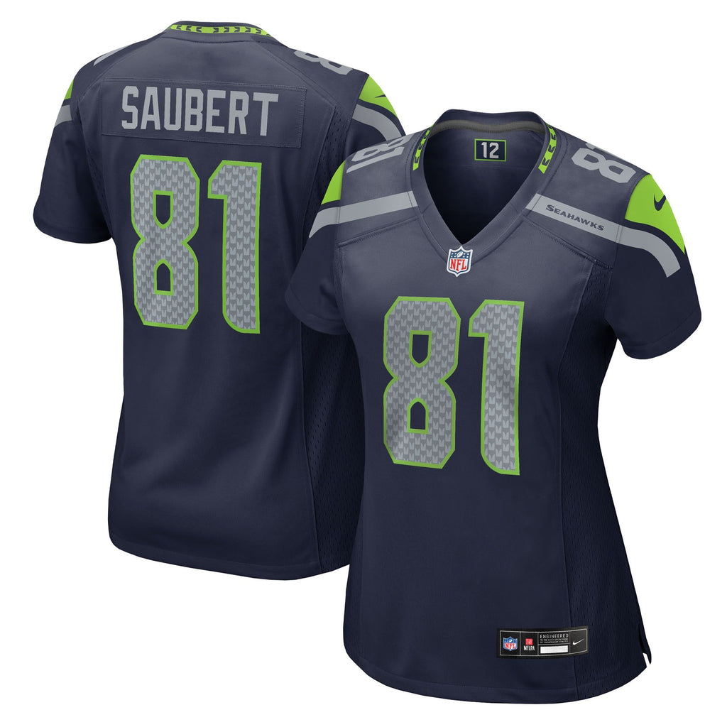 Women's Seattle Seahawks Eric Saubert Nike College Navy Team Game Jersey