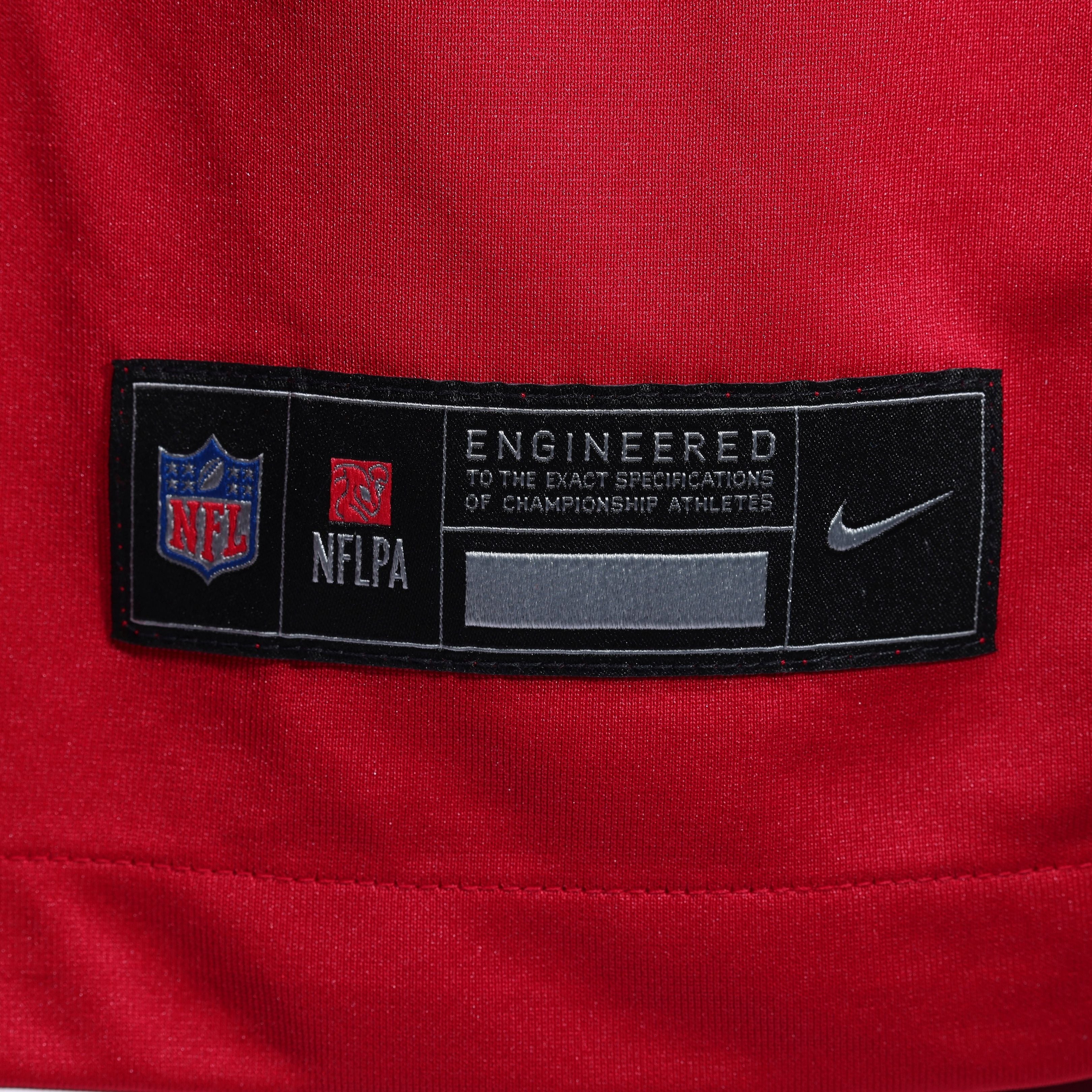 Men's San Francisco 49Ers Ricky Pearsall Nike Scarlet 80Th Anniversary Game Jersey
