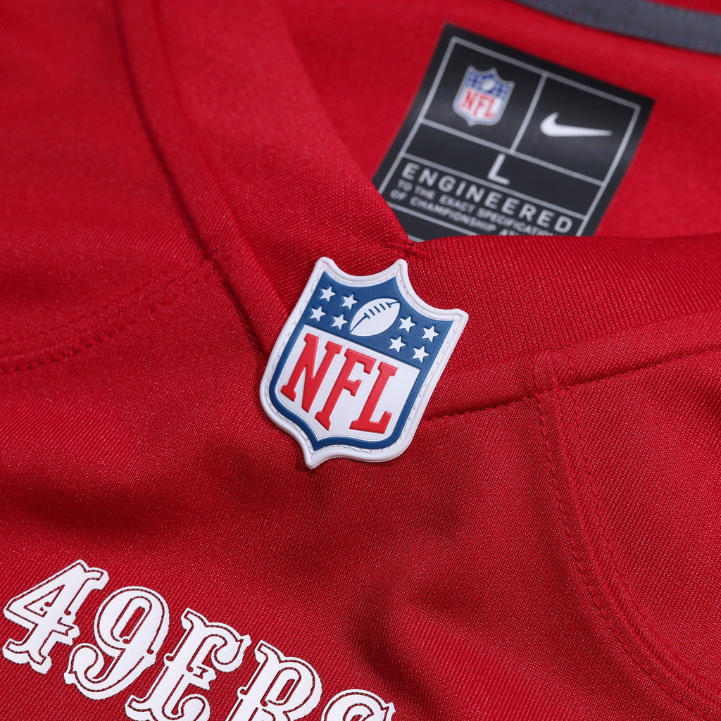 Men's San Francisco 49Ers Nike Scarlet 80Th Anniversary Custom Game Jersey