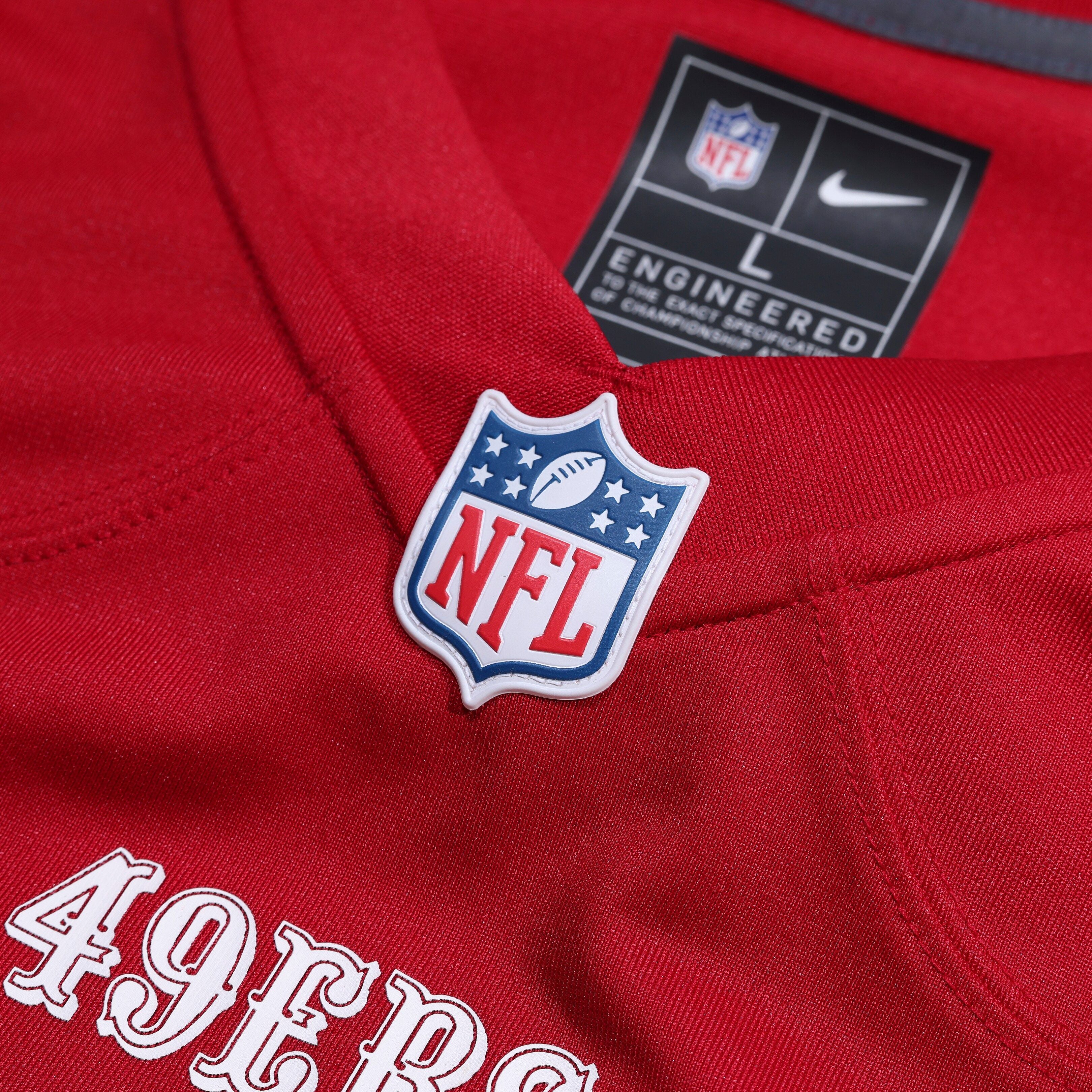 Men's San Francisco 49Ers Nike Scarlet 80Th Anniversary Custom Game Jersey