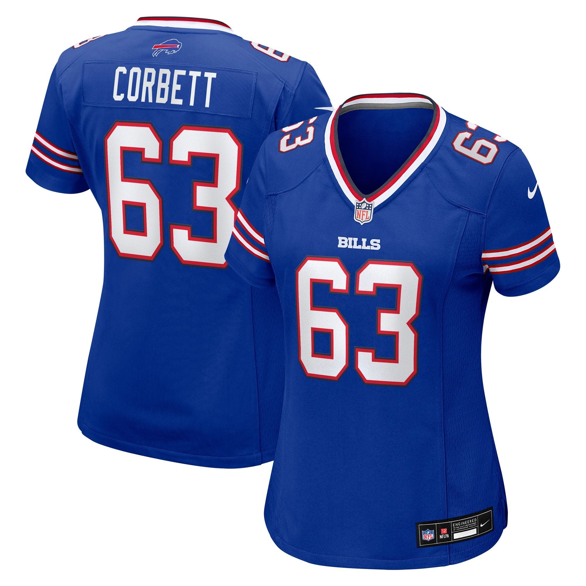 Women's Buffalo Bills Austin Corbett Nike Royal Team Game Jersey