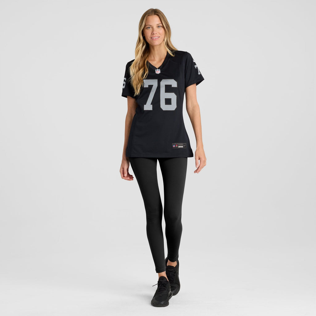 Women's Las Vegas Raiders Caleb Rogers Nike Black Team Game Jersey