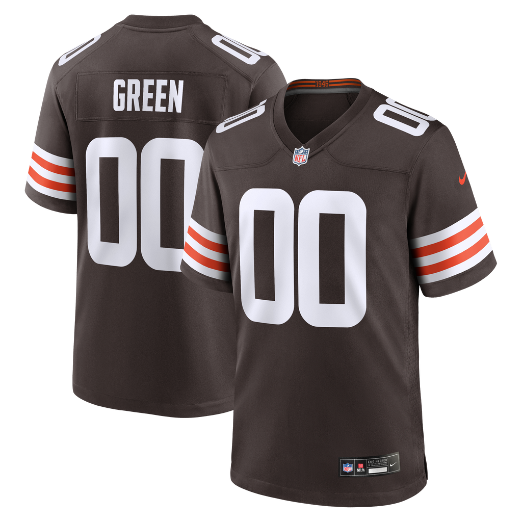 Men's Cleveland Browns Taylen Green Nike Brown Game Jersey