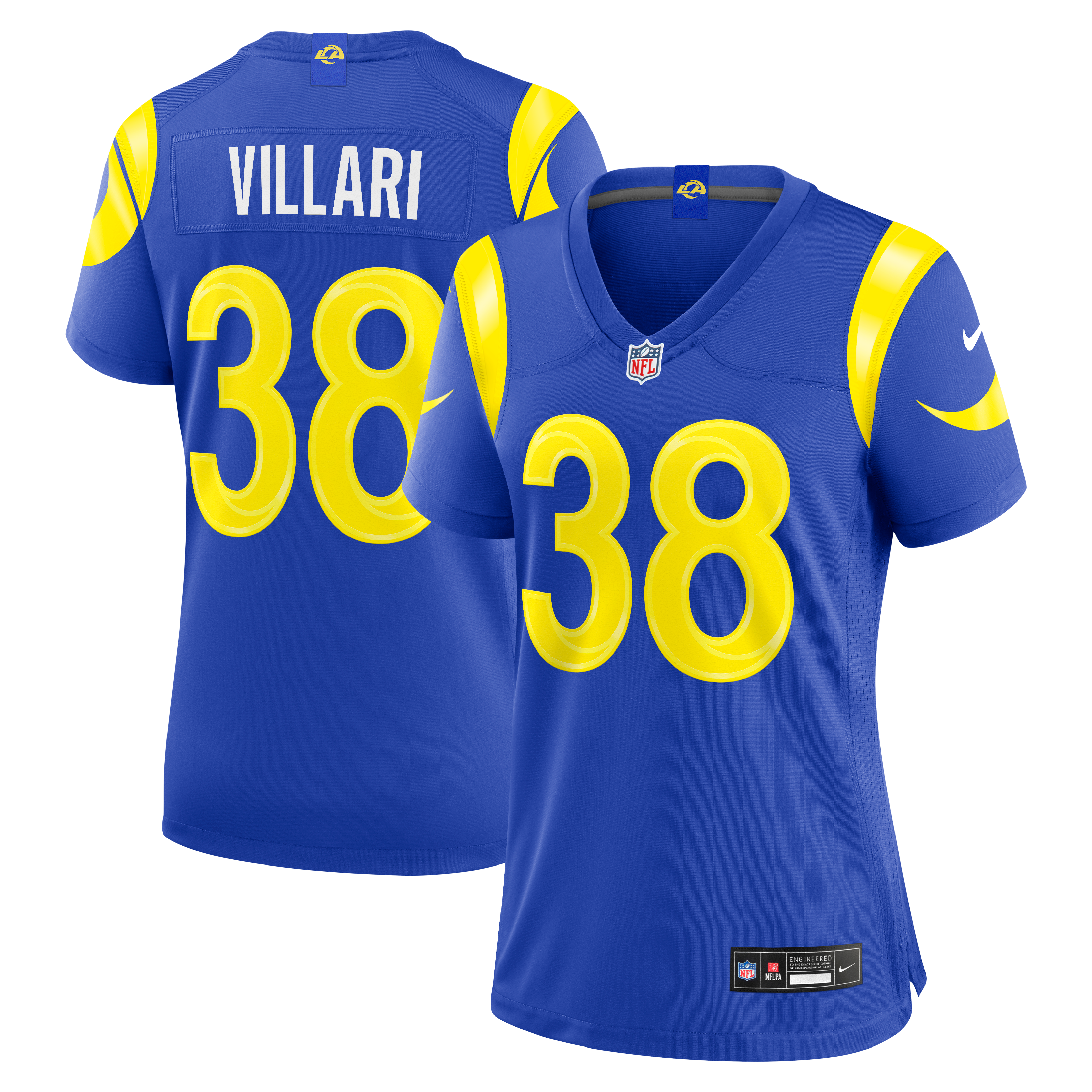 Women's Los Angeles Rams Dan Villari Nike Royal Team Game Jersey