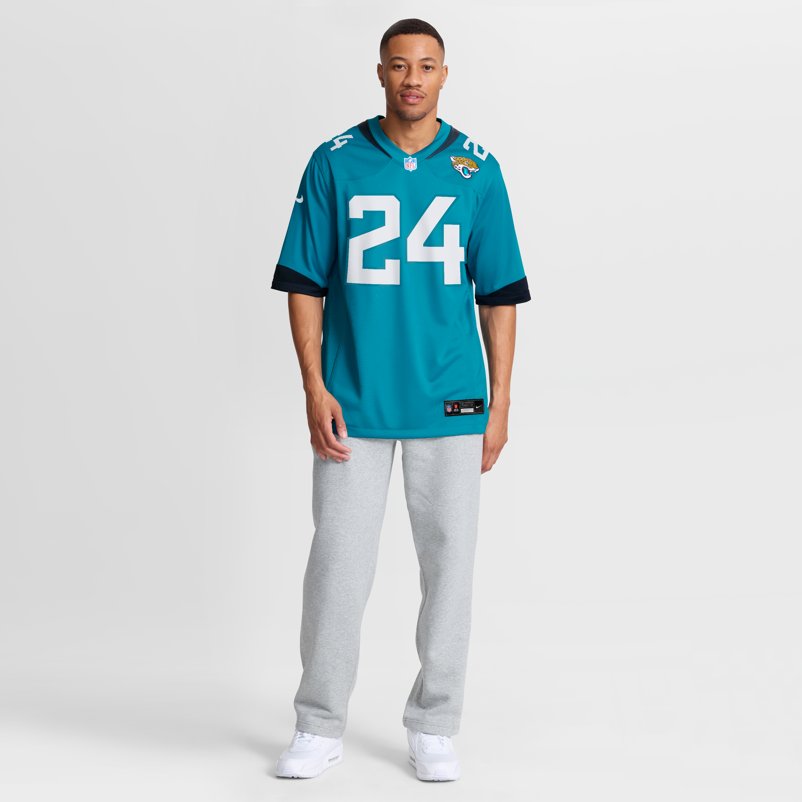 Men's Jacksonville Jaguars Chris Rodriguez Jr Nike Teal Team Game Jersey