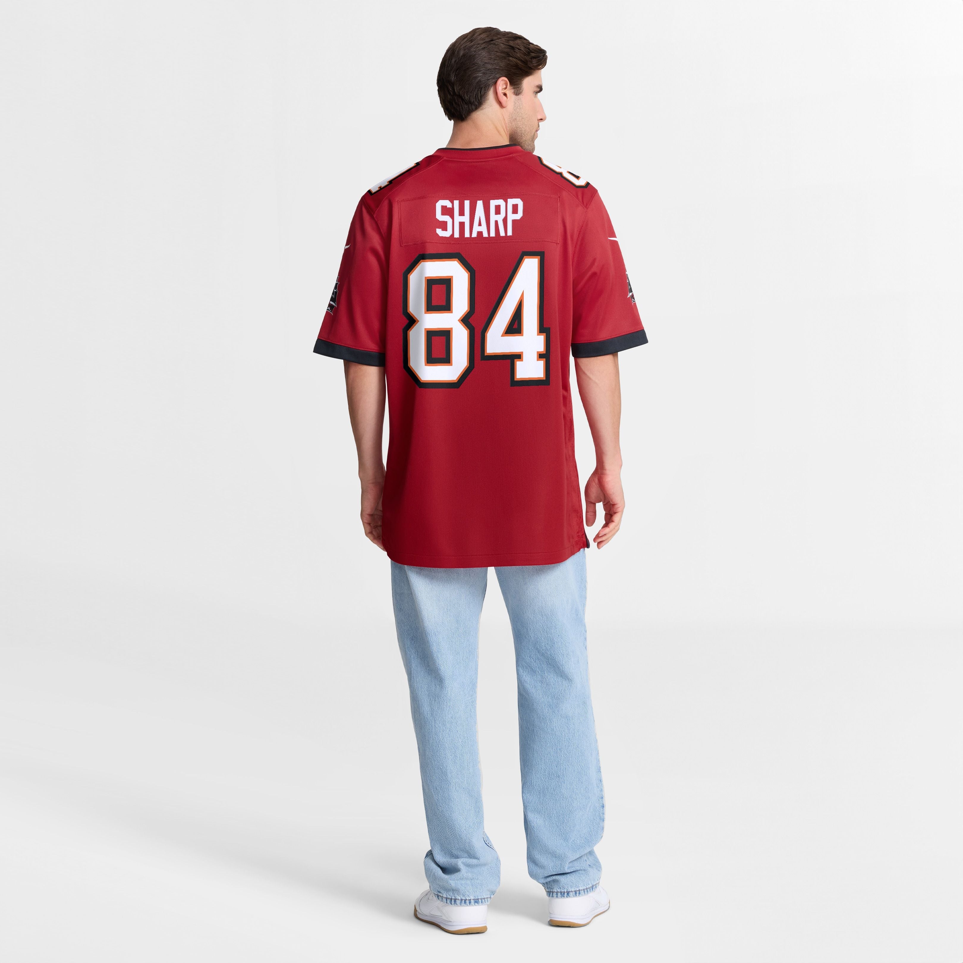 Men's Tampa Bay Buccaneers Bauer Sharp Nike Red Team Game Jersey