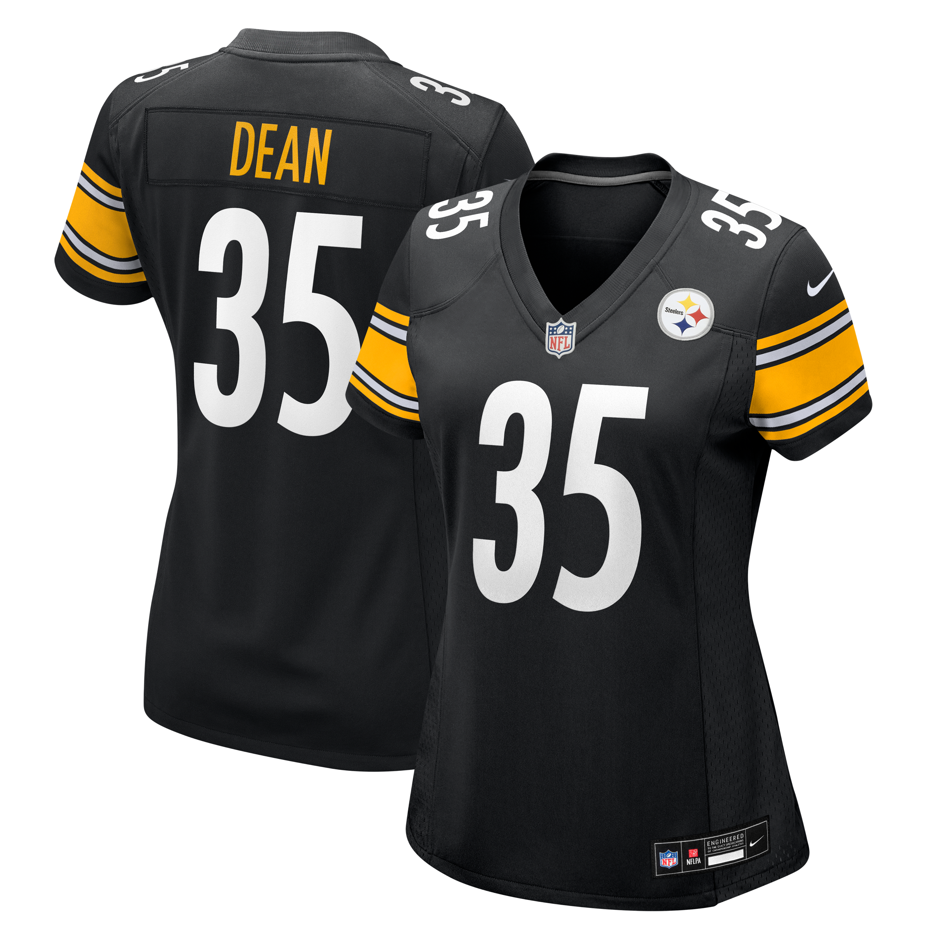Women's Pittsburgh Steelers Jamel Dean Nike Black Team Game Jersey