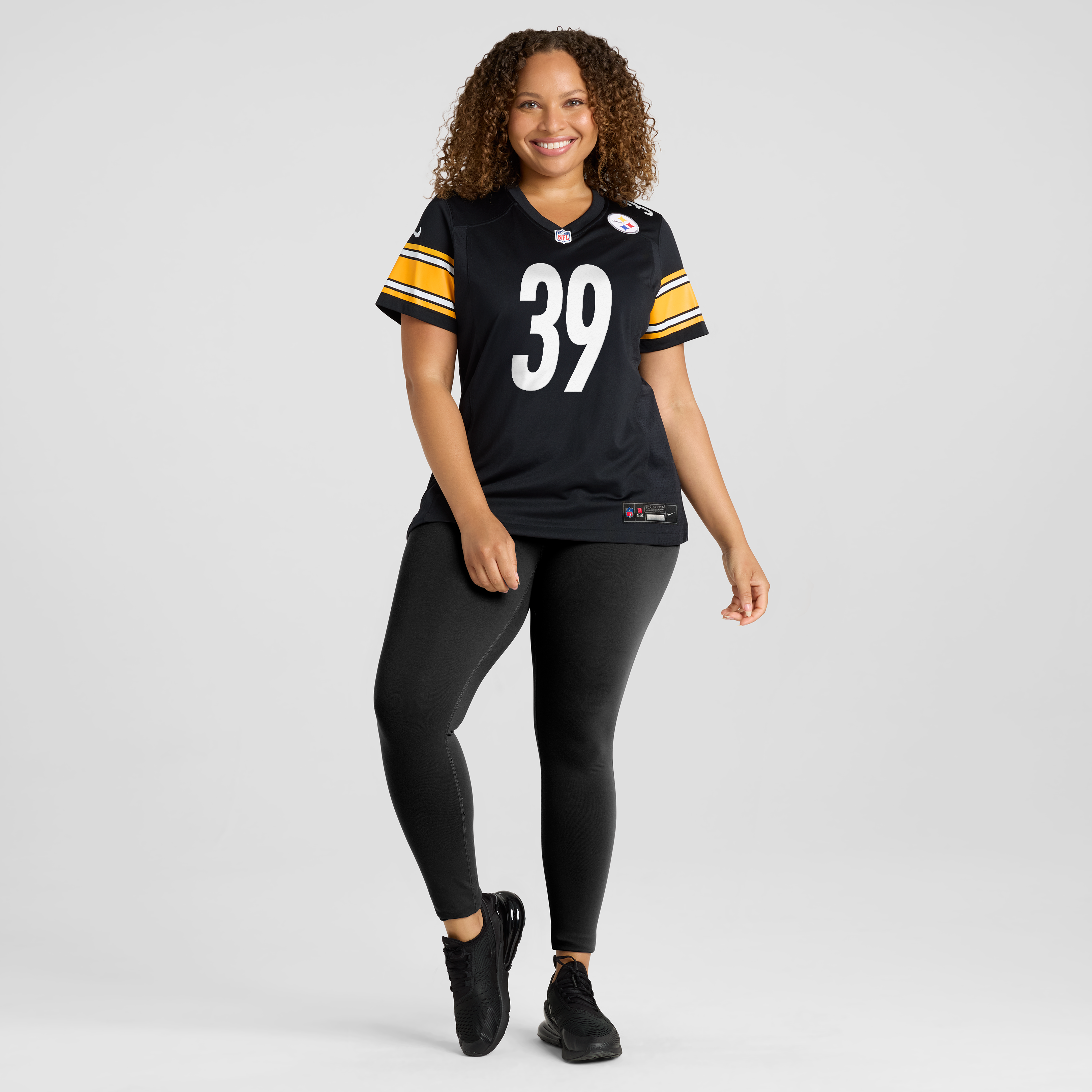 Women's Pittsburgh Steelers Malik Harrison Nike Black Team Game Jersey