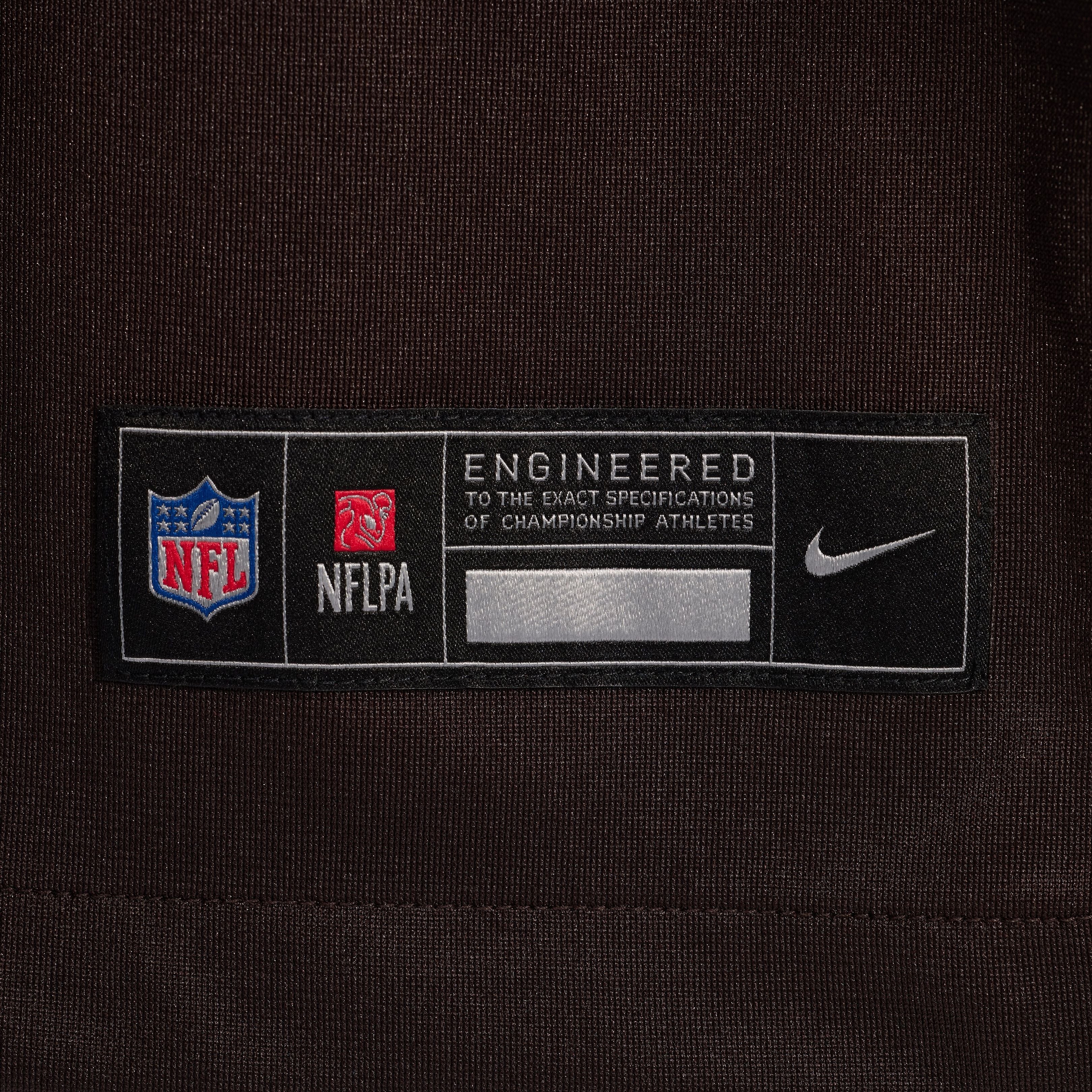 Men's Cleveland Browns Justin Jefferson Nike Brown Game Jersey