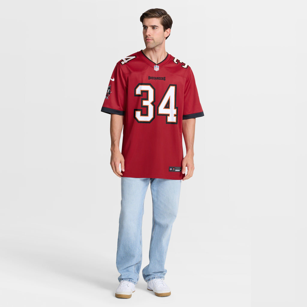 Men's Tampa Bay Buccaneers Alex Anzalone Nike Red Team Game Jersey