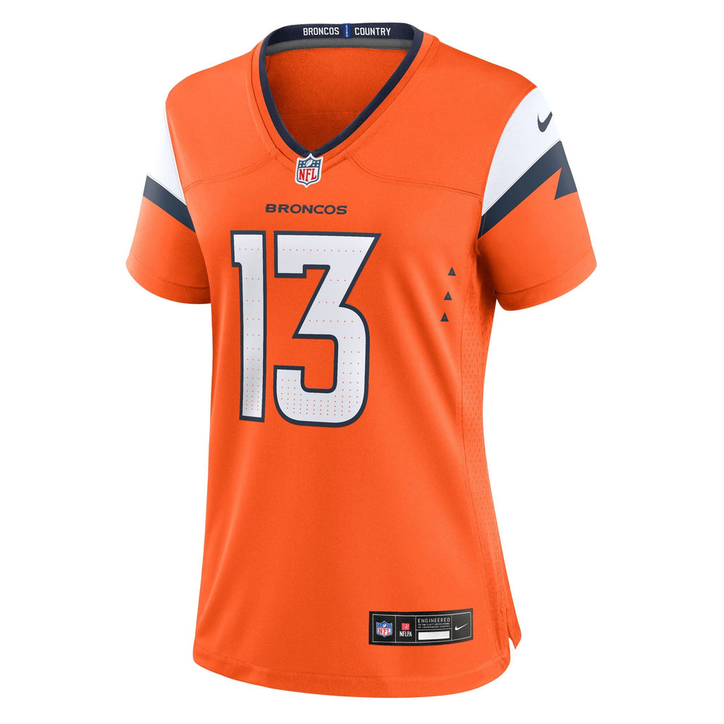 Women's Denver Broncos Pat Bryant Nike Orange Team Game Jersey