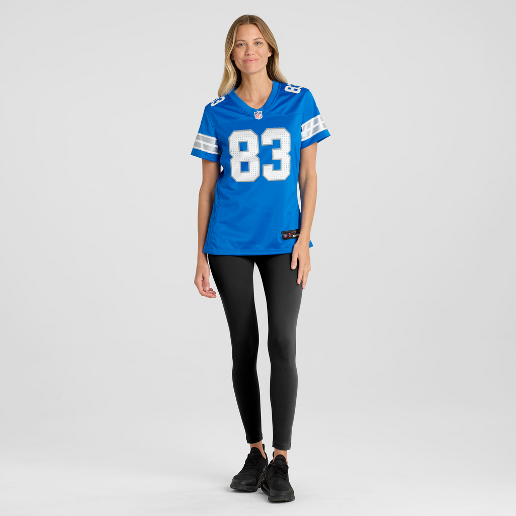 Women's Detroit Lions Tyler Conklin Nike Blue Team Game Jersey
