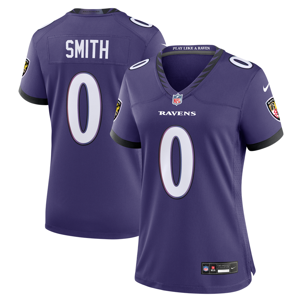 Women's Baltimore Ravens Roquan Smith Nike Purple Team Game Jersey