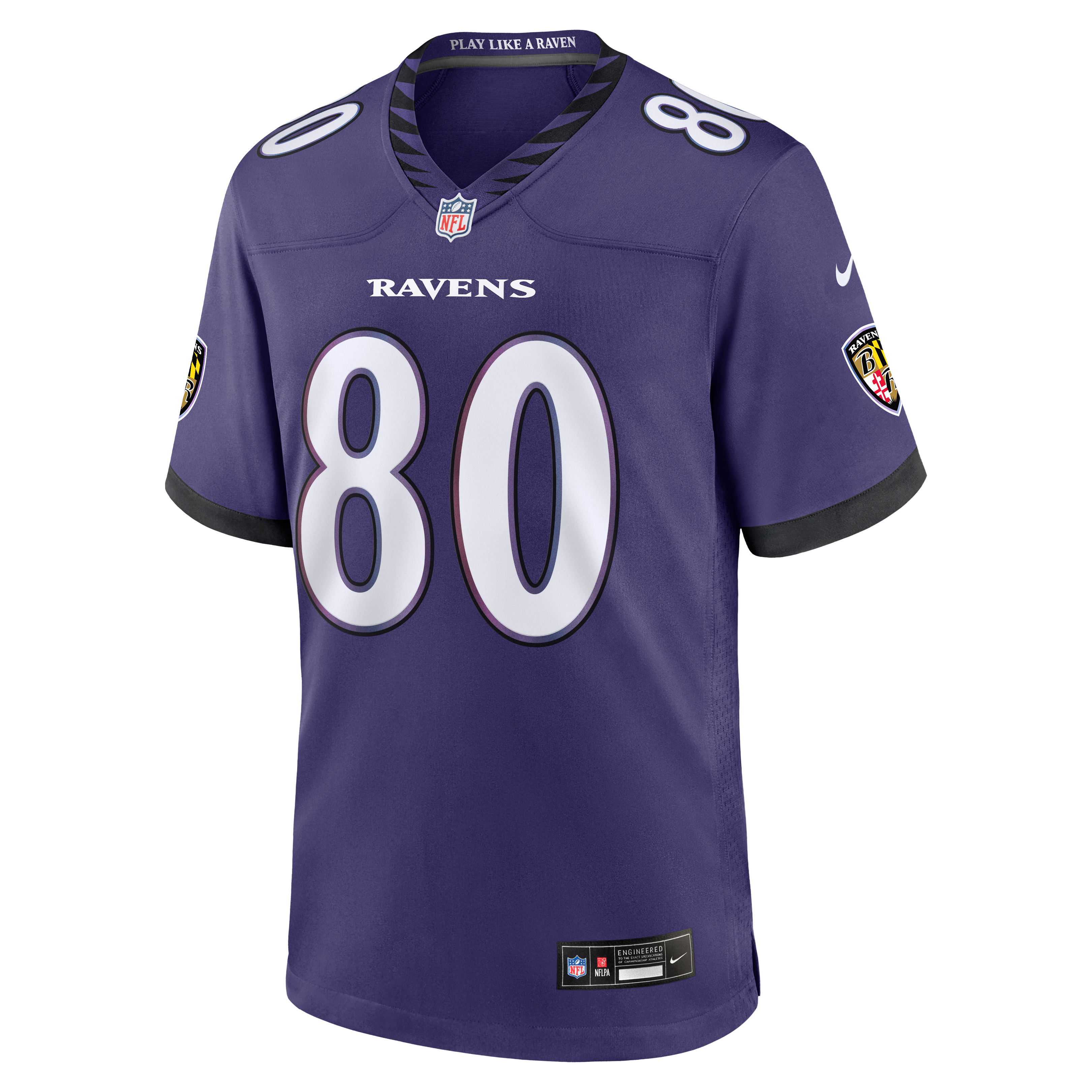 Men's Baltimore Ravens Durham Smythe Nike Purple Team Game Jersey