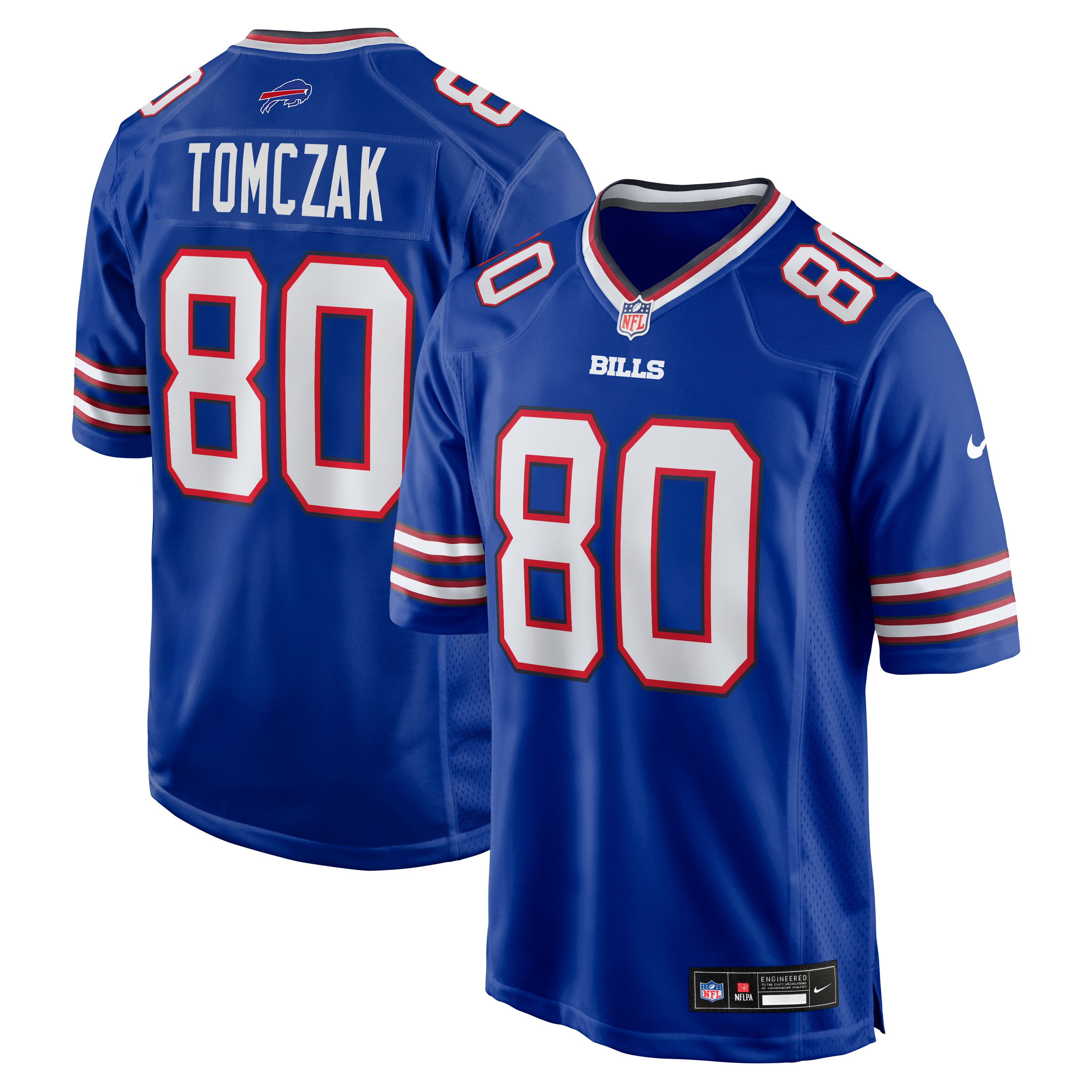 Men's Buffalo Bills Max Tomczak Nike Royal Team Game Jersey