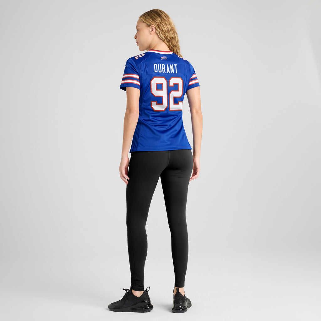 Women's Buffalo Bills Zane Durant Nike Royal Team Game Jersey