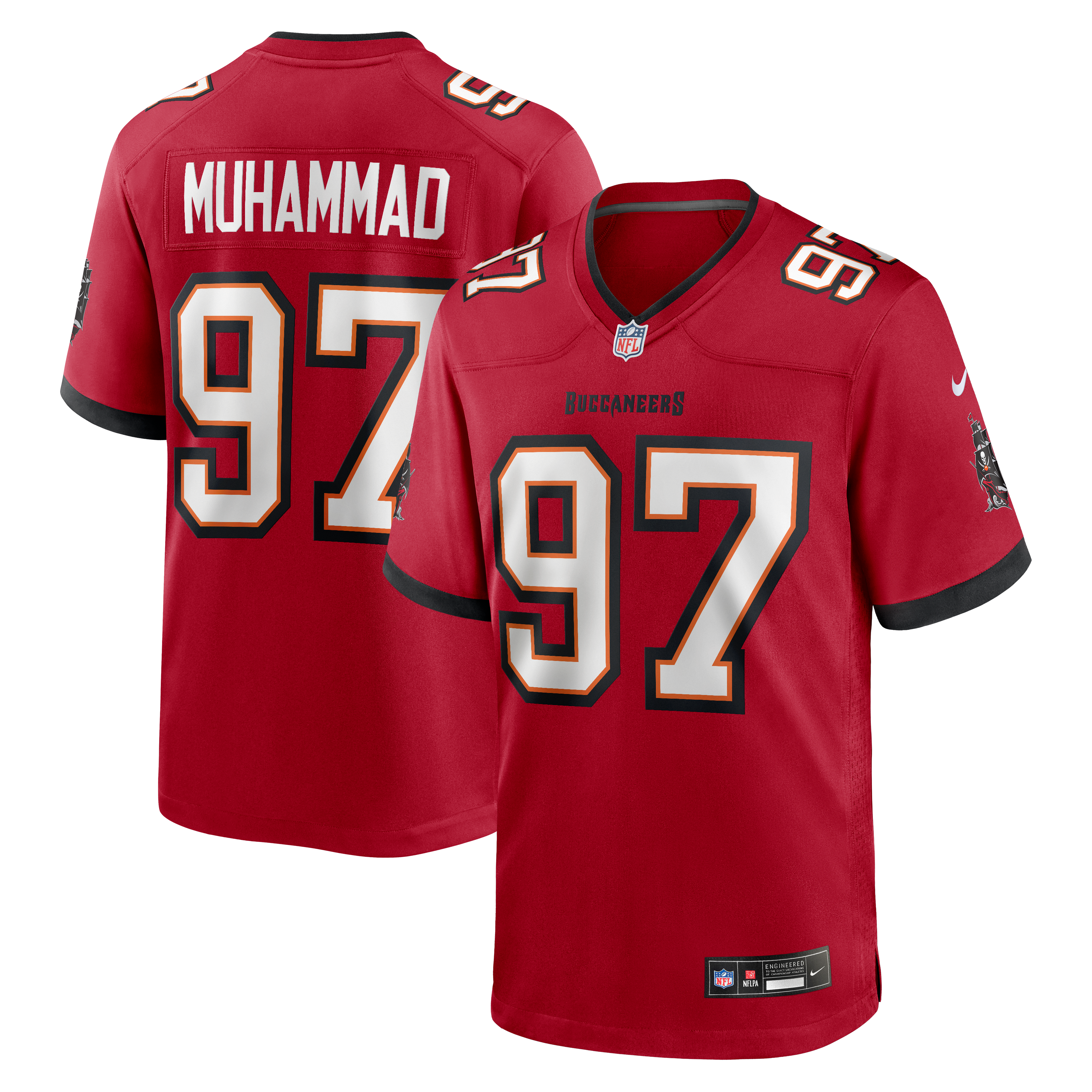 Men's Tampa Bay Buccaneers Al Quadin Muhammad Nike Red Team Game Jersey
